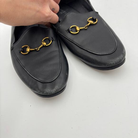 GUCCI Jordaan Horse Bit Slip On Penny Loafers Women's 37 US 7 - Picture 12 of 13